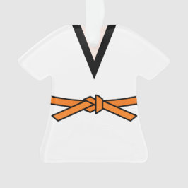 Ninja En Formation Ceinture Orange Personnalisée