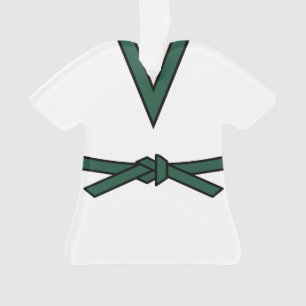 Ninja En Formation Tang Soo Ceinture Verte Personn