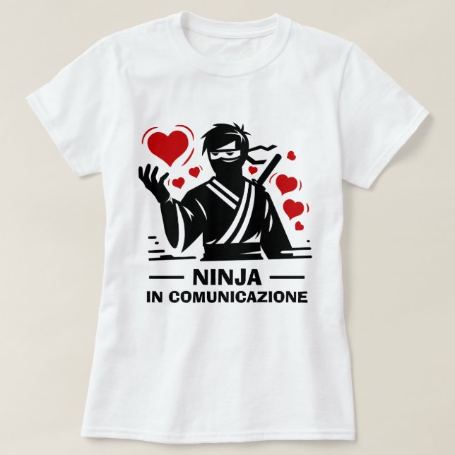 Ninja en T-shirt comunicazione (Design devant)