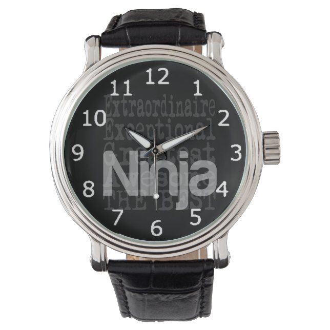 Ninja Extraordinaire Armbanduhr (Vorderseite)