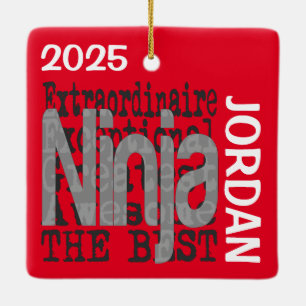 Ninja Extraordinaire CUSTOM Keramikornament