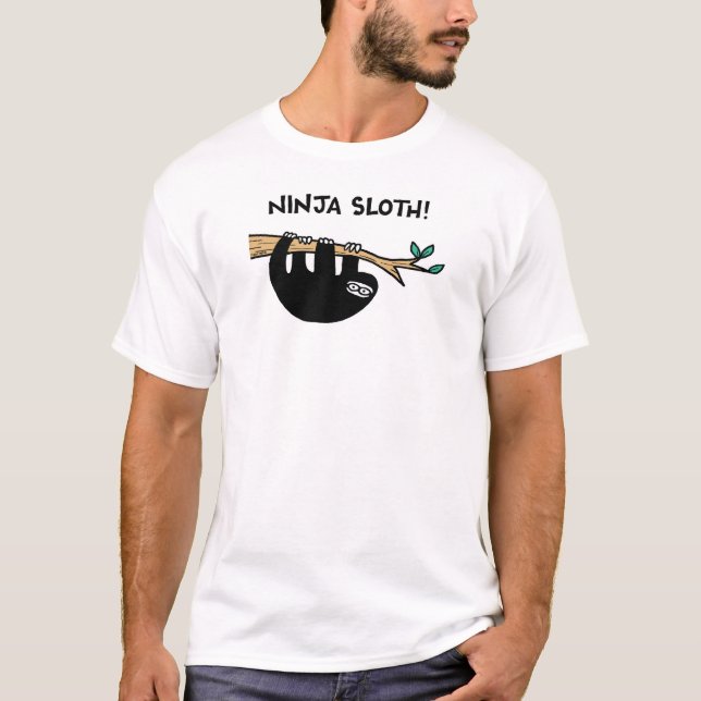 Ninja Faultier  T-Shirt (Vorderseite)