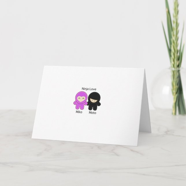 Ninja Feiertagskarte (Vorderseite)