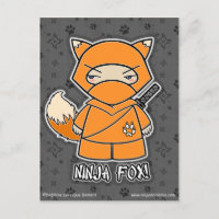 Ninja Fox ! Carte postale