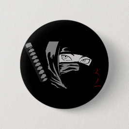 Ninja Frau Kunoichi Button
