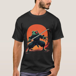 Ninja Frog Warrior - Samurai Katana Anime Fighter T-Shirt