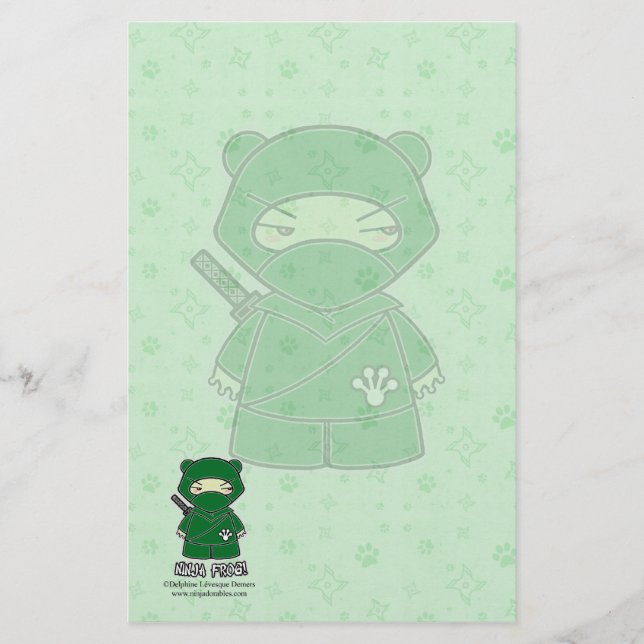 Ninja Frosch! Briefpapier (Vorderseite)
