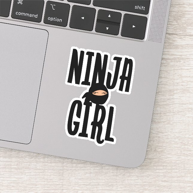 Ninja Girl Aufkleber (Detail)
