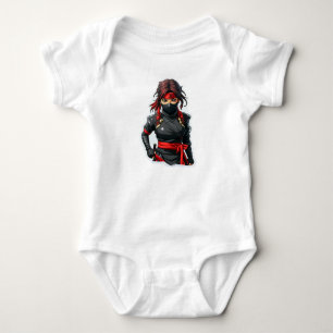 Ninja Girl Baby Strampler
