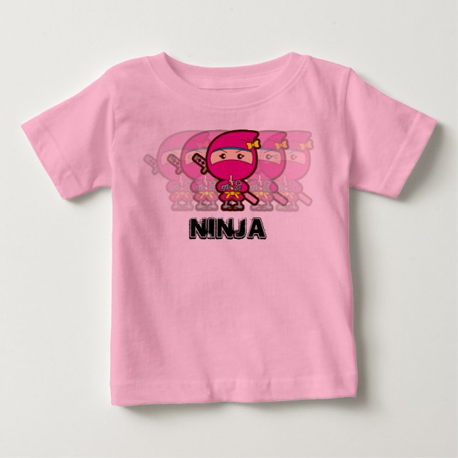 Ninja Girl Baby T-shirt (Vorderseite)
