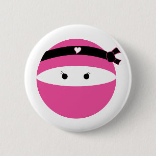 Ninja Girl Button
