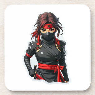 Ninja Girl Getränkeuntersetzer