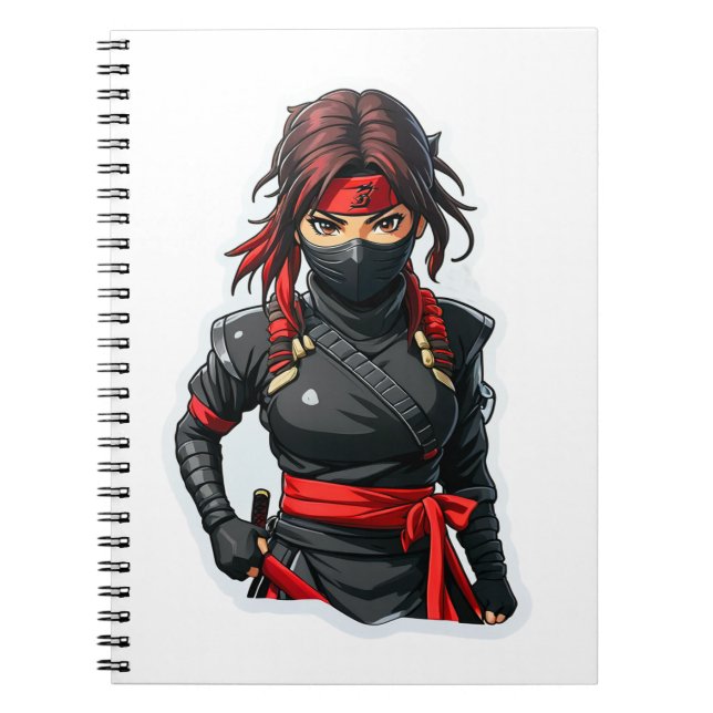 Ninja Girl Notizblock (Vorderseite)