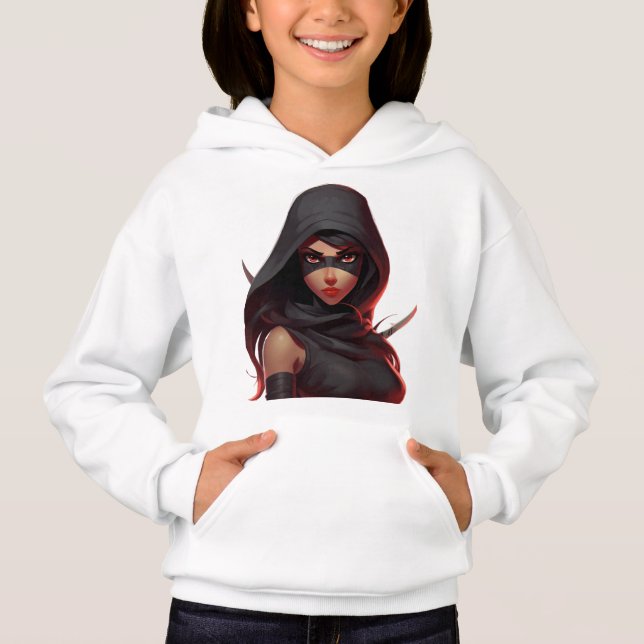 Ninja Girl Power hoodie Kids (Vorderseite)