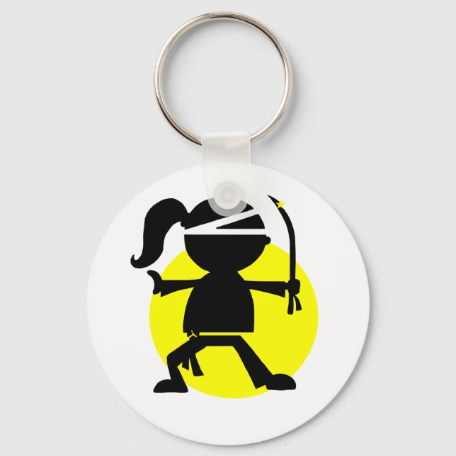 Ninja Girl Schlüsselanhänger (Vorderseite)