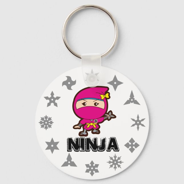 Ninja Girl Schlüsselanhänger (Vorderseite)