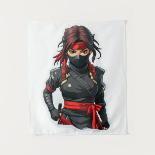 Ninja Girl Wandteppich