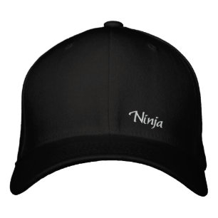 Ninja hat bestickte kappe