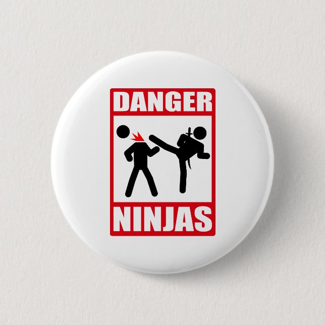 Ninja Hochschulokinawa-Tötung Bill Button (Vorderseite)