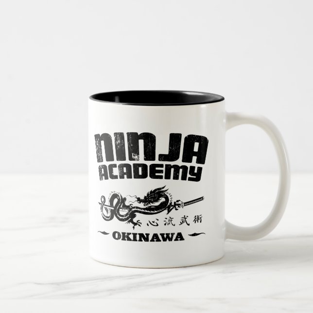 Ninja Hochschulokinawa-Tötung Bill Zweifarbige Tasse (Rechts)