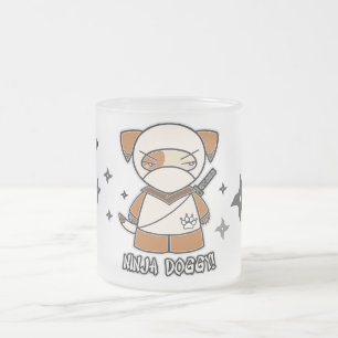 Ninja Hündchen! Mit Shurikens Tasse