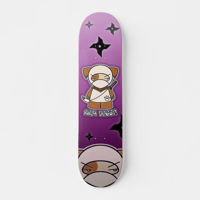 Ninja Hündchen! Skateboard (Vorne)