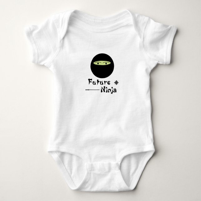 ninja im Training Baby Strampler (Vorderseite)