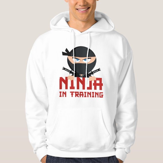 Ninja im Training Hoodie (Vorderseite)