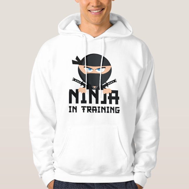 Ninja im Training Hoodie (Vorderseite)