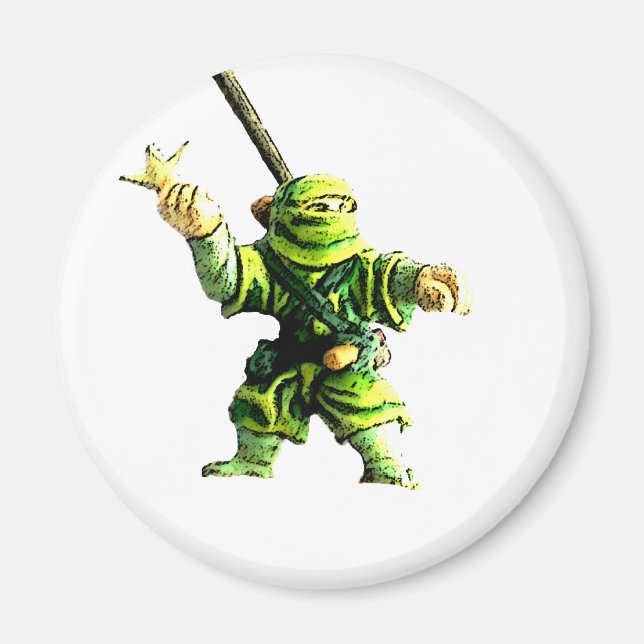 Ninja in Green Magnet (Vorne)