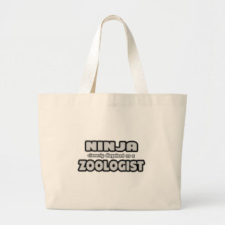 Ninja ist clever als Zoologe verkleidet Jumbo Stoffbeutel
