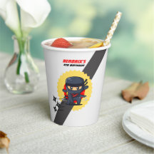 Ninja Karate Birthday Party Individuelle Name Cups