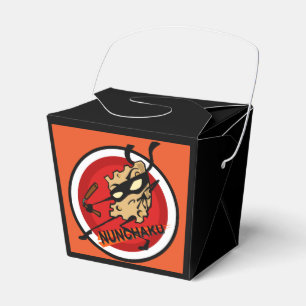 NINJA KÄSE MIT NUNCHUCKS NEHMEN GESCHENKSCHACHTEL