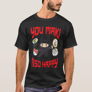 Ninja Katana Japan Ninjutsu Samurai Shaolin Shurik T-Shirt