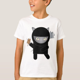 Ninja-Kätzchen-T - Shirt