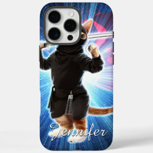 Ninja Katze im Weltraum. iPhone 16 Pro Max Hülle
