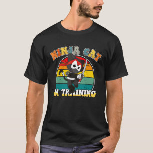 Ninja-Katze in Ausbildung für Kinder Süße Kleinkin T-Shirt