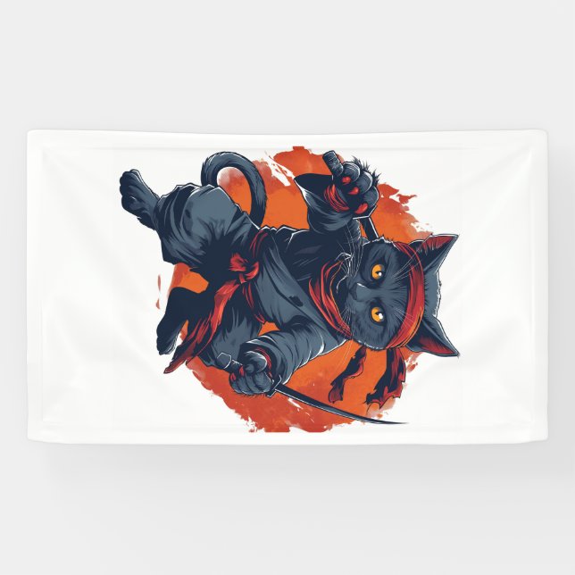 Ninja-Katze Stealth Banner (Horizontal)