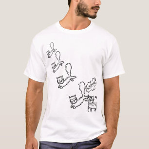 Ninja Katzen-Angriff T-Shirt