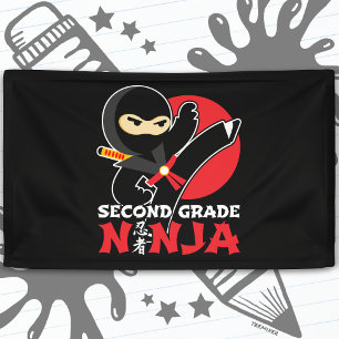 Ninja-Kick-Erster Tag in die Schule Banner