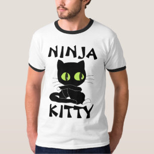 NINJA KITTY drôles T-shirts Cat