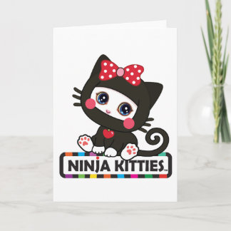 Ninja Kitty Grußkarte Karte