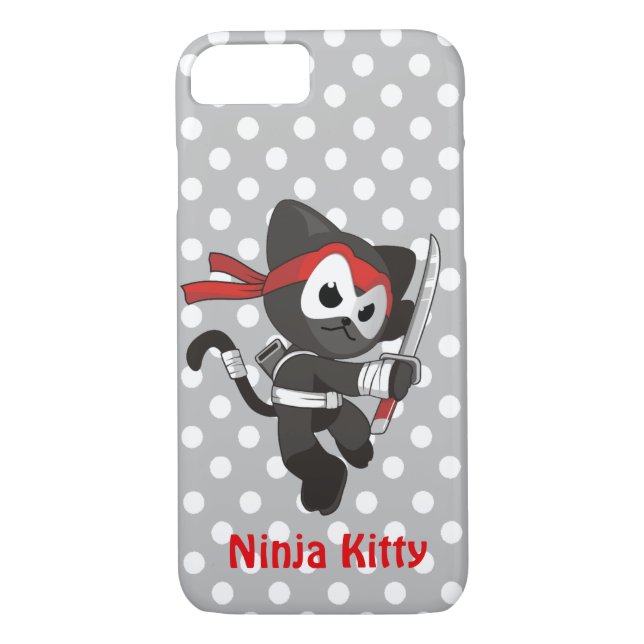 Ninja Kitty iPhone 7/8 Fall Case-Mate iPhone Hülle (Rückseite)