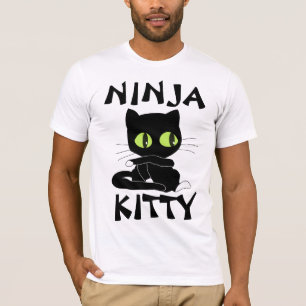 NINJA KITTY lustige Cat T - Shirt