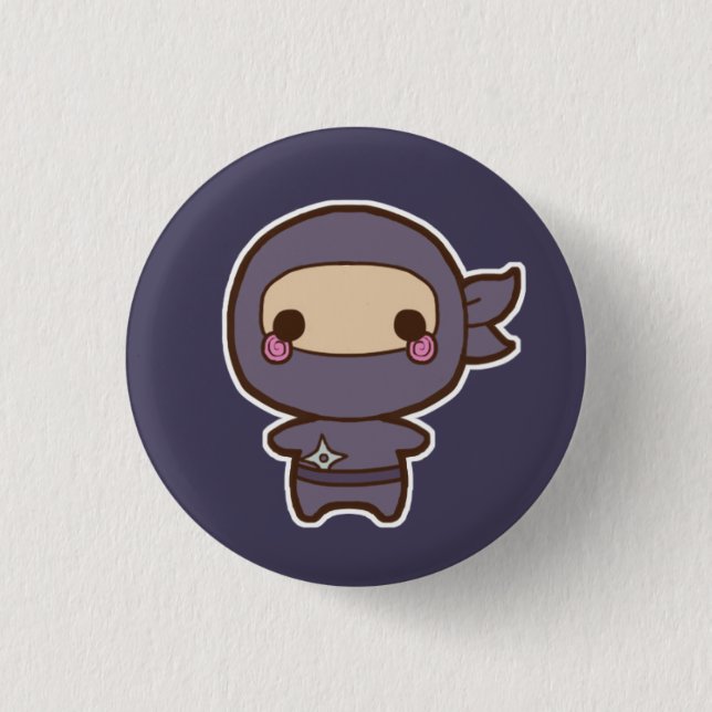 Ninja Knopf Button (Vorderseite)