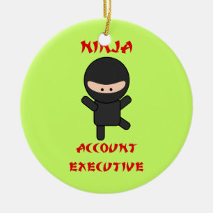 Ninja Konto-Führungskraft Keramik Ornament