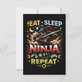 Ninja Lebensschleife Dankeskarte