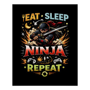 Ninja-Lebensschleife Poster