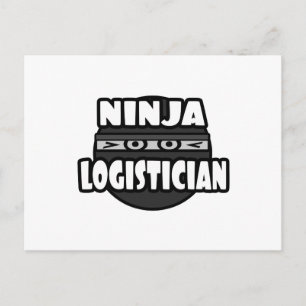Ninja Logistikerin Postkarte