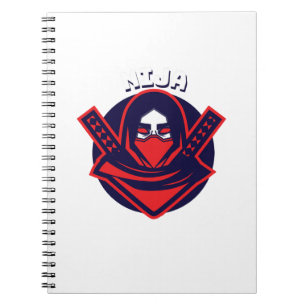 Ninja-Logo – Fettem Krieger-Emblem Notizblock